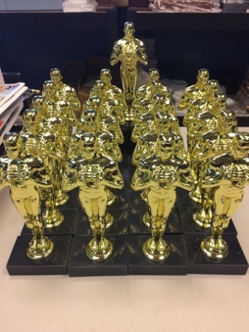 Our outstanding trophies for Drama. Created for those "oscar" winning performances of our thespians! Bravo!
